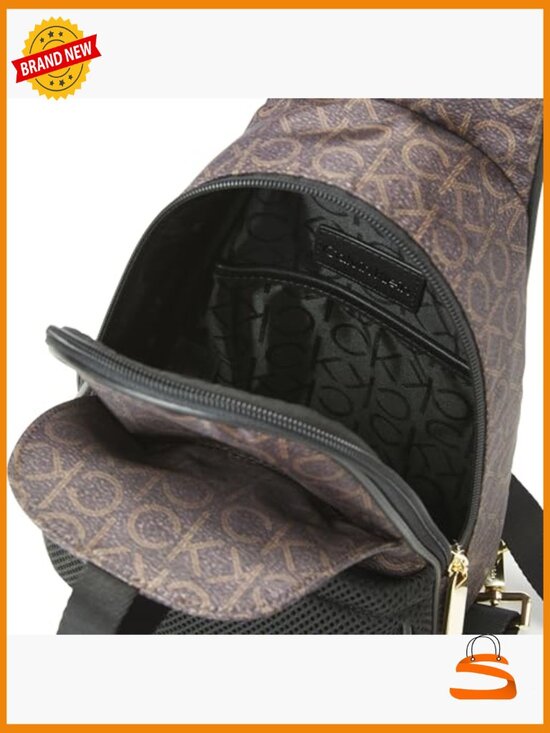 Sling Backpack - Nylon, Convertible, Adjustable Strap, 3 Pockets, Lightweight